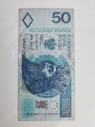 STARY BANKNOT 50ZŁ NIEBIESKI GR6312938 OBIEGOWY 1994 ROK NBP