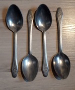 Łyżki aluminiowe 4 sztuki PRL