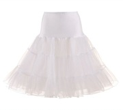 Halka biała L/XLnowa tiul/organza