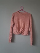 H&M różowy krótki sweter L/40