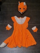 Karnawał kostium sukienka lisiczka 122-128