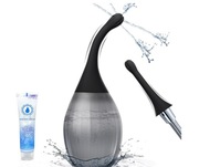 Klistier irygator intymny 300 ml silikonowy, antyzwrotny, pod prysznic 