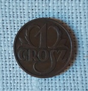 MONETA 1 GROSZ 1939 PIĘKNA