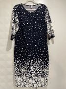Sukienka damska nowa groszki kropki 3/4 rękaw 46/48 Butik