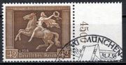 DR, Mi 671, znaczek stemplowany z marginesem bez kleju i podl. stan BDB