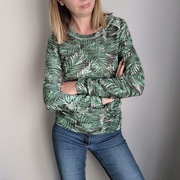 Zielona bluza sweterek damski 