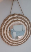 Lustro w stylu boho ręcznie robione 