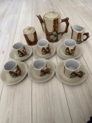 Serwis do kawy z porcelitu PRL-D.P.R.K.