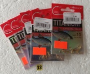 Haczyki Robinson , zolte z lopatka nr. 10 / 10 szt.