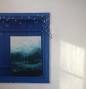 Obraz ręcznie malowany na płótnie 40x50 cm - abstrakcyjny pejzaż