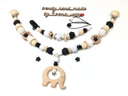 Zestaw dekoracyjny Zawieszka do smoczka+Zawieszka do wózka, Ręcznie robiony