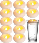 Zestaw 12x pływające świeczki LED-ciepły blask i wyjątkowy nastrój 