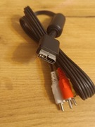 Oryginalny kabel AV Audio Video do Sony Playstation 2 3 PS2 PS3 chinch