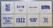 Zestaw vlepki 8x8, Lech Poznań, Tifo, 40 sztuk + gratisy
