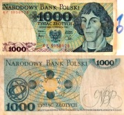 010 - Banknot PRL Narodowy Bank Polski - nominał 1000 zł (463)