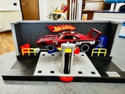 Garaż Diorama Warsztat Hot Wheels 1:64