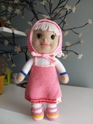 Lalka z włóczki Masza