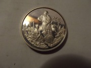 Pamiątka Pierwszej Komunii Świętej. Medal. Srebro 925.