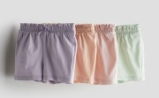 Szorty krótkie spodenki bawełna organiczna zestaw 4 pary H&M r. 80 9-12 mcy