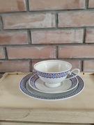 Porcelanowa filiżanka, trio. Sygnatura Lettin. Vintage