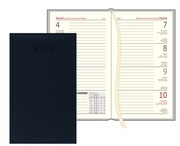 Kalendarz książkowy  kieszonkowy lux 2026 czarny tygodniowy