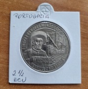 Portugalia 2,5 ECU , 1991 Europa i Nowy Świat - Henryk Żeglarz