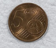 Moneta 5 EURO CENT 2002 GERMANY NIEMCY J