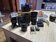 Lustrzanka Nikon d7100, duży zestaw. Stan bardzo dobry. Mały przebieg. 