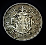 HALF  CROWN ---1961---ANGLIA--  BEZ- BRITT;OMN