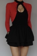 Czarne body H&M rozm. 34 XS dekolt obcisłe