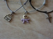 HIT! Bransoletka sznurek krzyzyk torba ośmiornica ZESTAW 3. sztuki 