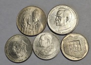 Papież, Piłsudski, mapka żołnierze, srebro 