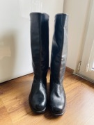 Buty do jazdy konno r.42, szyte, gruba skora