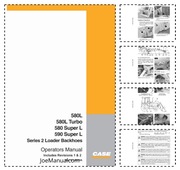 CASE 580L TURBO SUPER 590 SUPER L Series 2 Instrukcja Obsługi DTR