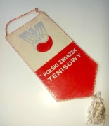 Proporczyk Tenis PZT Polski Związek Tenisowy Logo Flaga Polski