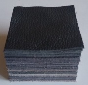 Skóra Kwadrat 8 x 8 cm (30 sztuk) Licowa Włoska Brązy Czarny (44)