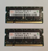 Pamięć RAM 4GB (2x2GB) DDR2 800MHz Laptop Hynix