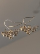 kolczyki nietoperze handmade gothic alternative