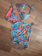 Calzedonia strój kąpielowy + chusta pareo na plażę M/L