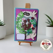 Ręcznie robiona kartka ślubna, shaker – unikatowa DJora