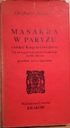 CHRISTOPHER MARLOWE - MASAKRA W PARYŻU