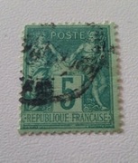 1876-1881 Francja (Republique Francaise) Znaczek na zielonym tle