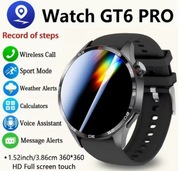 Smartwatch GT6 Pro Erun p15 Sport watch zegarek czarny 2 paski