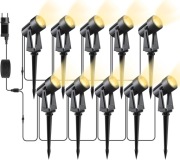 Lampy ogrodowe LED 10x reflektor 2W 3000K IP65 wtyczka