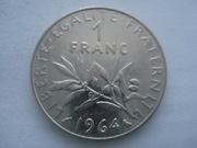 Francja 1 frank 1964