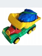 Samochód do piasku zestaw z wiaderkiem grabki szpadelek