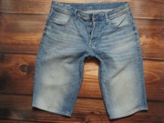 G-STAR- 3301 1/2- STRAIGHT- SHORTS- SPODENKI- BERMUDY- VINTAGE- pas 88 cm
