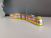 Model kartonowy pociąg miejski autobus tramwaj Konstal 116N Mzk Warszawa