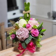 Candle box flower box z świec sojowych świąteczny wielkanocny dekoracje 