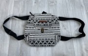 Plecak/ torba w wzory etno / azteckie, boho, czarno-biały, Tajlandia